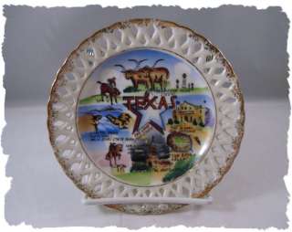 Vintage Texas Souvenir State Plate NEAT  