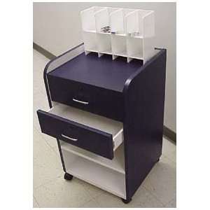 Blue Cabinet With Blue Top   Mobile Supply Cabinets, Mitchell Plastics 