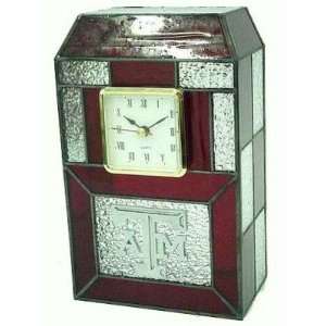  Texas A&M Aggies Stained Glass Mosaic Desk Clock Sports 