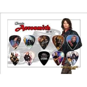  Aerosmith Premium Celluloid Guitar Picks Display Classic 