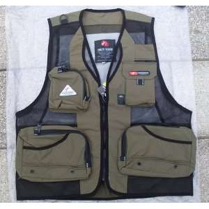 whole 15pcs professional fishing vest outdoor vest fishing cloth good 