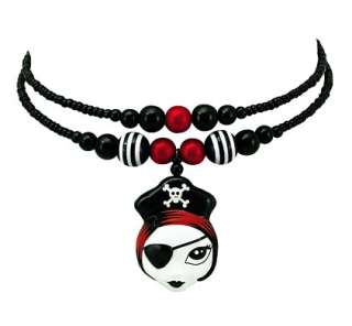 Pirate Girl Choker  necklace goth emo skull crossbones  