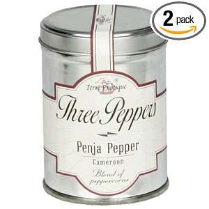 La Terre Exotique Three Peppers, 2.8 Ounce Tins (Pack of 2)  