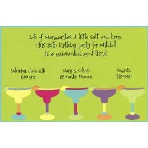 Preppy Margaritas, Custom Personalized Adult Parties Invitation, by 