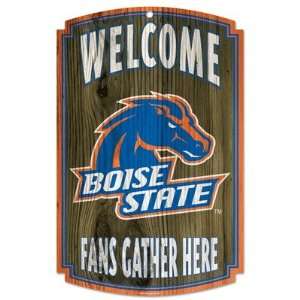  Collegiate Wood Sign   Boise State