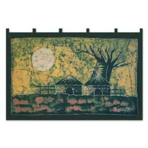  Sundown at Bolgatanga, wall hanging