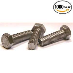 20 X 1 1/4 Hex Tap Bolts (Full Thread) / Steel / Zinc / 1,000 Pc 