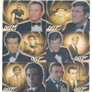 Bond Heroes & Villains Trading Cards Complete 6 Card Men Of James Bond 