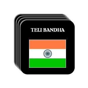  India   TELI BANDHA Set of 4 Mini Mousepad Coasters 