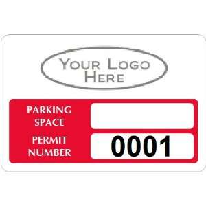  Parking Labels   Design LL8 Vinyl Permanent Adhesive Clear 
