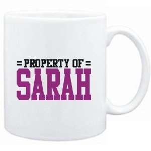  Mug White  Property of Sarah  Female Names Sports 