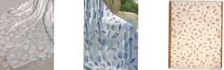   Rayon Afghan Blanket Throw~Choice Bisque, Periwinkle, Cola  