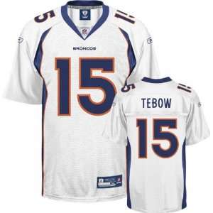 Tim Tebow Youth Jersey Reebok White #15 Denver Broncos Replica Jersey 