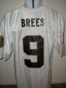   Drew Brees #9 New Orleans Saints MENS Medium White Jersey TBQ  