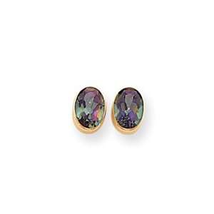  14k Mystic Fire Topaz Earrings SE1146 Jewelry