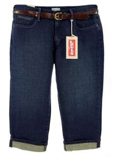 NWT New Levis 515 Womens Mid Rise Capri Denim Jeans Misses Sizes 