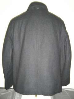NEW CALVIN KLEIN Mens Wool Blend Coat CHARCOAL Sz XL  