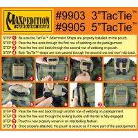 Maxpedition . 3 TacTie . Pack of Four . FOLIAGE GREEN  