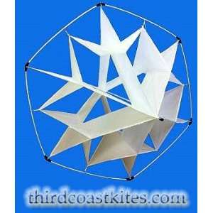  Snowflake   White 36 Cellular Box Kite Toys & Games
