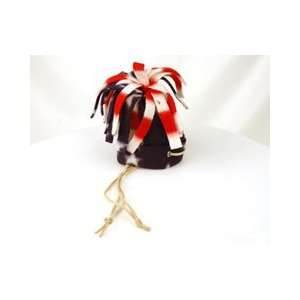  Navy Flag Polar Fleece Fringed Dog Hat (Small)