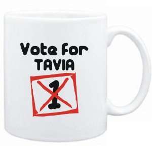  Mug White  Vote for Tavia  Female Names Sports 