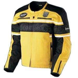  Scorpion Burnout Jacket   Large/Black/Yellow Automotive
