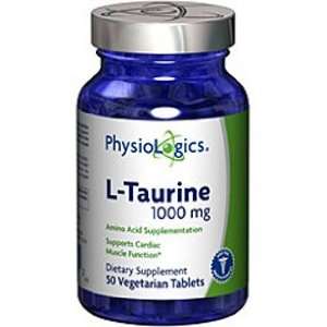  PhysioLogics   L Taurine 1000 mg 50 vtabs Health 