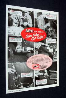 ARO Air Tools sanders drinders tappers drivers 1950 AD  