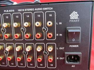 Phast PLB AS16 16x16 Stereo Audio Switch  