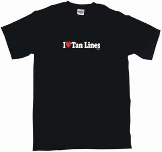 Heart (Love) Tan Lines Mens tee Shirt PICK SIZE  