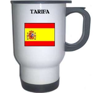  Spain (Espana)   TARIFA White Stainless Steel Mug 