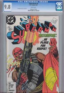 Superman #4 CGC 9.8 1987 DC Comic Bloodsport  