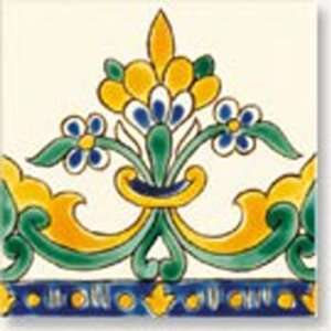  Taormina Border Handpainted Ceramic Tile