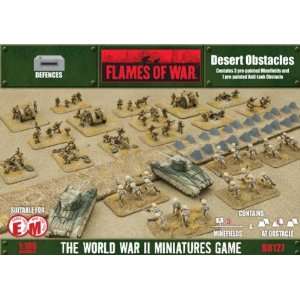   Flames of War Desert Minefields and Anti tank Obstacle Toys & Games