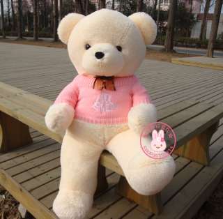 Three colors(pink, blue, red sweater) for this bear, plz let me know 