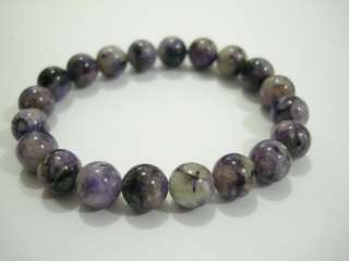 Bracelet Charoite Round Beads 10mm 6.5  