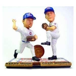  Chicago Cubs Maddux & Wood Forever Collectibles Bobble 