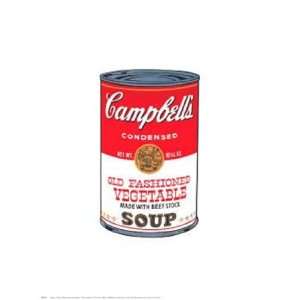 Campbells Soup (vegetable) by Andy Warhol 13x22  Grocery 