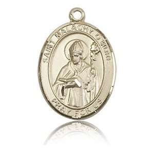  14kt Yellow Gold 3/4in St Malachy OMore Medal Jewelry