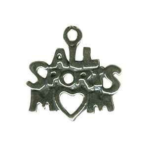  .925 Sterling Silver ALL SPORTS Mom Charm   Gift Packaged 