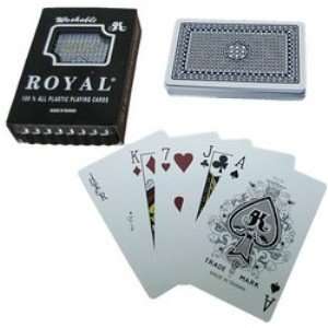   Deck  Royal Plastic Playing Cards w/Cross Pattern