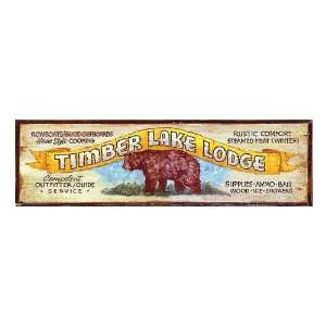  Customizable Large Timber Lake Lodge Vintage Style Wooden 