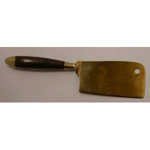  Cheese Cleaver 19cm Long Bronze Rose wood Guaranteed 