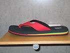 Bob Marley Flip Flops WOMENS RED Negril Style COMFY