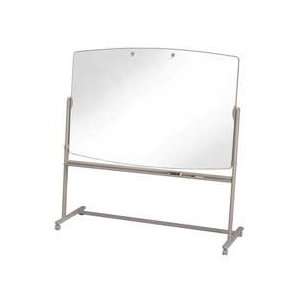 sided easel features two Total Erase writing surfaces that wipe clean 