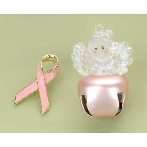   Breast Cancer Awareness Christmas Ornament & Pin Set