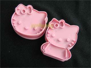 2pcs fondant cakes decorating mold cookie cutter pink  