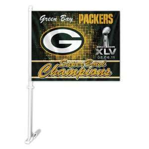  NFL Green Bay Packers Car Flag w/ Free Wall Bracket 