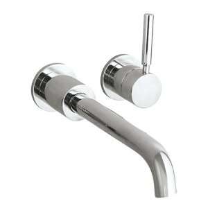   Nickel Masina Single Handle Wall Mount Vessel Faucet from the Masina C