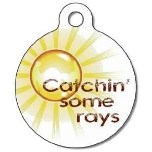  Catch Some Rays Pet ID Tag for Dogs and Cats   Dog Tag Art 